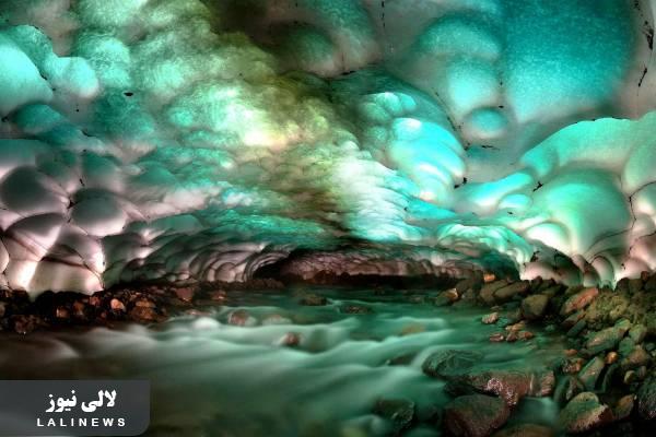غار یخی و بسیار زیبای چما در کوهرنگ