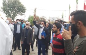 اعتراض یک شهروند در لالی به استاندار خوزستان