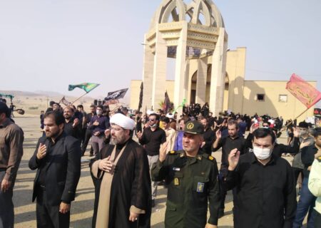 برگزاری مراسم تاسوعای حسینی درشهرستان لالی/ارادت مردم درگرمای شرجی خوزستان