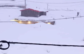 دفن شدن خانه‌ها در کوهرنگ در پی بارش انبوه برف