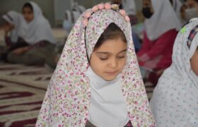جشن عبادت دختران مدارس ابتدایی در لالی