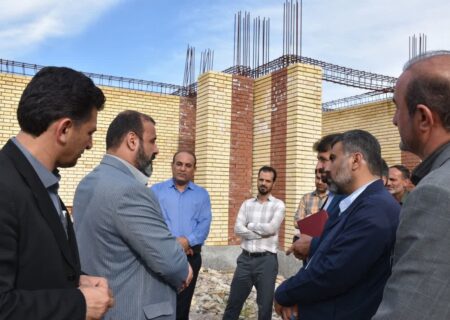 بازدید مدیرکل نوسازی وتجهیزات مدارس خوزستان از مدارس و پروژه های در حال ساخت شهرستان لالی