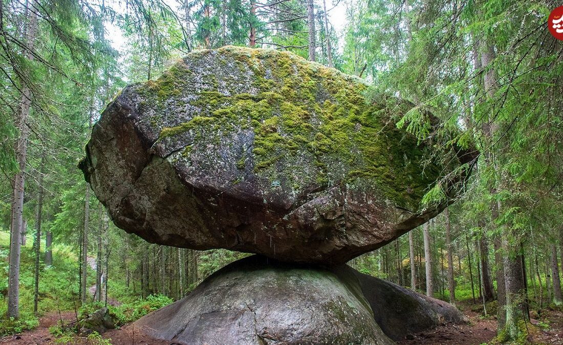 صخرۀ عجیب فنلاندی و ۱۲ هزار سال مبارزه با جاذبه!