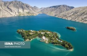 جزیره زیبای کوشک در دریاچه سد شهید عباسپور