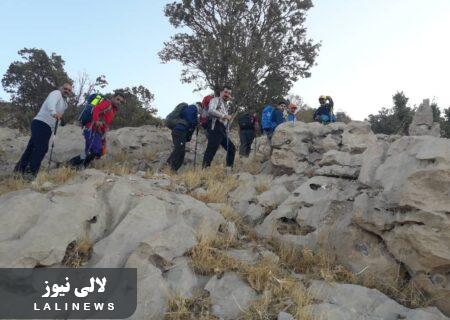 فتح بلندترین قله کوهستانی استان ایلام توسط کوهنوردان شهرستان لالی + تصاویر