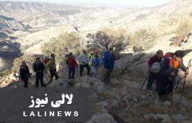 فتح بلندترین قله کوهستانی استان ایلام توسط کوهنوردان شهرستان لالی