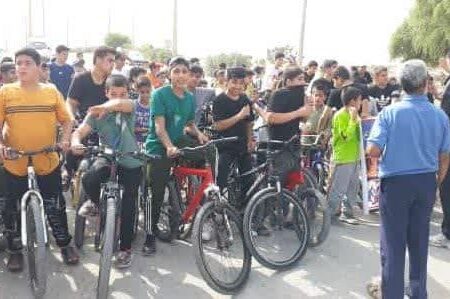 برگزاری همایش بزرگ دوچرخه سواری به مناسبت هفته تربیت بدنی در شهرستان لالی