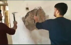 بازسازی خانه مادر شهید توسط گروه های جهادی در لالی