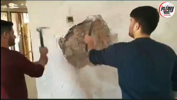 بازسازی خانه مادر شهید توسط گروه های جهادی ناحیه مقاومت بسیج در شهرستان لالی