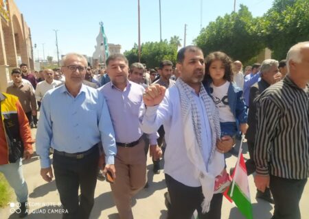 برگزاری راهپیمایی روز قدس درلالی/حمایت ازمردم مظلوم غزه در برابرجنایت های رژیم کودک کش اسرائیل + تصاویر