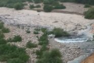 لحظه سیلابی شدن رودخانه ها در لالی