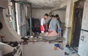 انفجار خانه بر اثر نشت گاز در شهر تراز لالی سه نفر از یک خانواده را به کام مرگ کشاند