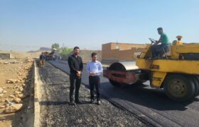 آسفالت ۳۰ هزار متر مربع از معابر روستاهای بخش حتی/۲۶ پروژه در حال انجام در بخش حتی داریم + تصاویر