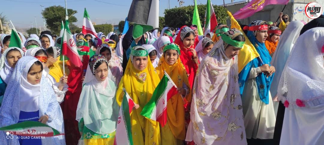 راهپیمایی مردم شهرستان لالی در چهل و ششمین سالگرد پیروزی انقلاب اسلامی + تصاویر