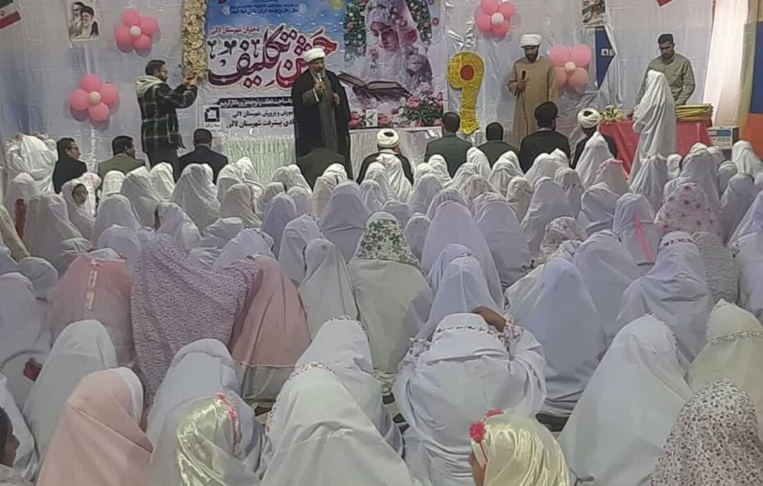جشن تکلیف بیش از ۱۰۰ دانش آموز دختر مدارس شهرستان لالی برگزار شد + تصاویر