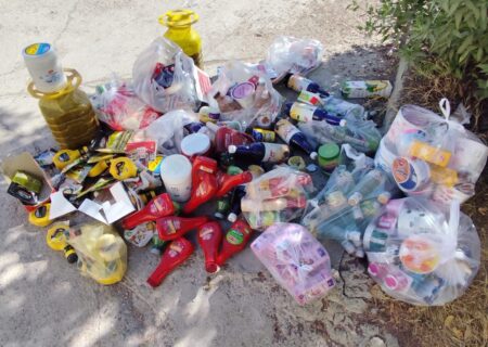 کشف و معدوم سازی بیش از ۳۰۰ کیلوگرم مواد غذایی غیربهداشتی در لالی + عکس