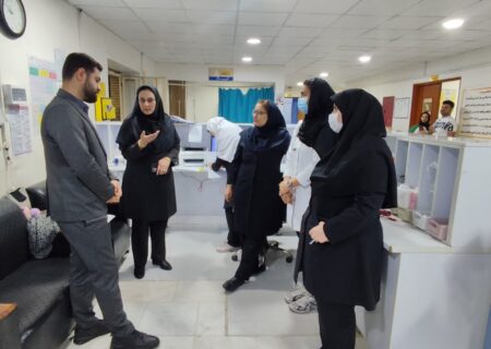 بازدید سرزده مدیر شبکه بهداشت و درمان لالی از بیمارستان امید
