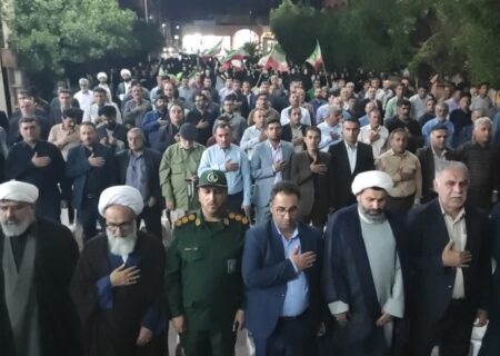 تجلیل از فرهنگیان نمونه شهرستان لالی با حضور آیت الله حیدری در شصت و سومین تجمع شبانه مردم + تصاویر